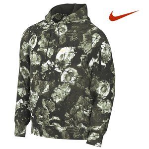Nike Therma FIT Mens Fitness Training Pullover Hoodie Green